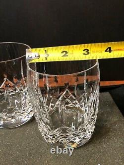 Waterford Crystal Lismore Double Old Fashioned Tumblers/Glasses 12 oz. Set of 2