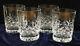 Waterford Crystal Lismore Double Old Fashioned Tumblers/Glasses 12 oz. Set of 4