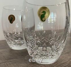 Waterford Crystal Lismore Essence Double Old Fashioned Glasses Pair