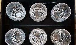 Waterford Crystal Lismore Essence Double Old Fashioned Glasses set 6 Boxe#156435