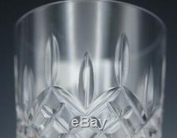 Waterford Crystal Lismore Pair 2 Double Old Fashioned Glasses Tumblers 4.3/8