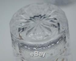 Waterford Crystal Lismore Pair 2 Double Old Fashioned Glasses Tumblers 4.3/8