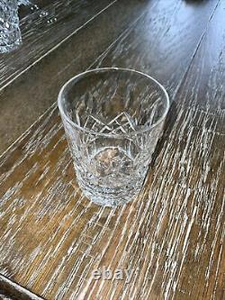 Waterford Crystal Lismore Pattern Double Old Fashioned Set of 4