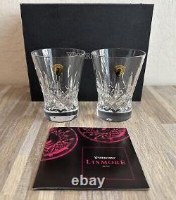 Waterford Crystal Lismore Pops Double Old Fashioned Glasses Set of 2 BNIB
