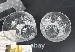 Waterford Crystal MILLENNIUM 5 Toasts? 2 Double Old Fashioned BOX BEAUTIFUL