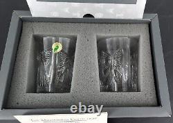 Waterford Crystal MILLENNIUM 5 Toasts? 2 Double Old Fashioned BOX BEAUTIFUL