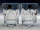 Waterford Crystal MILLENNIUM LOVE HEART 4-3/8 PAIR DOUBLE OLD FASHIONED GLASSES