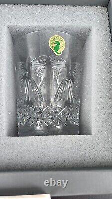 Waterford Crystal MILLENNIUM PEACE? 2 Double Old Fashioned in BOX BEAUTIFUL