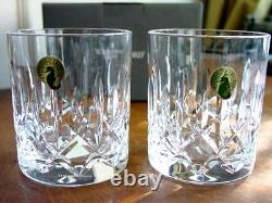 Waterford Crystal MOURNE DOF Double Old Fashioned Tumblers (2) NIB, Ireland