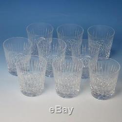 Waterford Crystal Maeve Tramore 9 Double Old Fashioned Flat Tumblers 3½