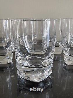 Waterford Crystal Metra Pattern Set of 8 Double Old Fashioned Glasses