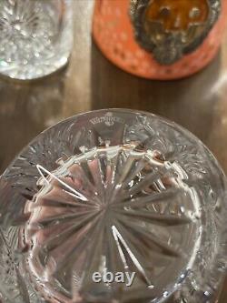Waterford Crystal Millennium 5 Toast Double Old Fashion Rock Glasses 4 3/8
