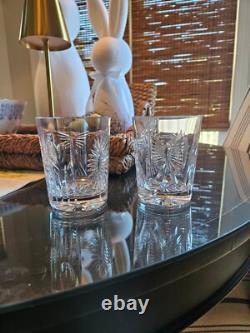 Waterford Crystal Millennium 5 Toast Double Old Fashioned Glasses