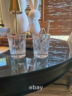 Waterford Crystal Millennium 5 Toast Double Old Fashioned Glasses