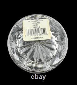 Waterford Crystal Millennium Health Double Old Fashioned Glasses Set Of 2 In Box
