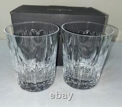 Waterford Crystal Millennium Love Double Old Fashioned Glasses Set of 2 in Box