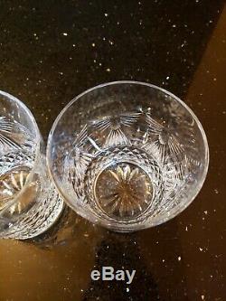 Waterford Crystal Millennium Pair Of Double Old Fashioned Glasses Peace