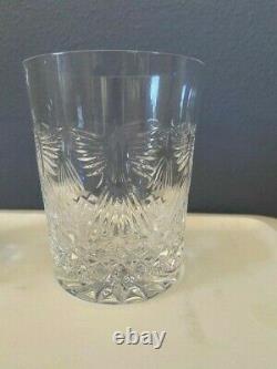 Waterford Crystal Millennium Peace Set of 2 Double Old Fashion Tumblers