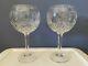 Waterford Crystal Millennium Peace Set of 2 Goblets