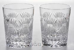 Waterford Crystal Millennium Prosperity Double Old Fashion Glasses Set of 2