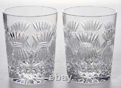 Waterford Crystal Millennium Prosperity Double Old Fashion Glasses Set of 2