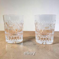 Waterford Crystal Millennium Prosperity Double Old Fashioned Glasses Pair