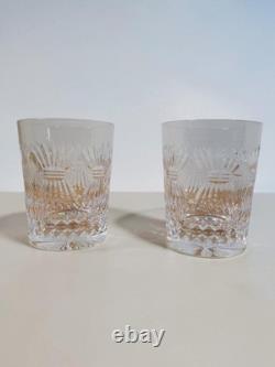 Waterford Crystal Millennium Prosperity Double Old Fashioned Glasses Pair