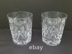 Waterford Crystal Millennium Series Pair of Double Old Fashioned Artist Signed