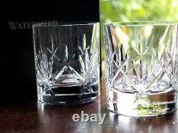 Waterford Crystal NIGHTFALL Whiskey Tumbler Pair Double Old Fashioned