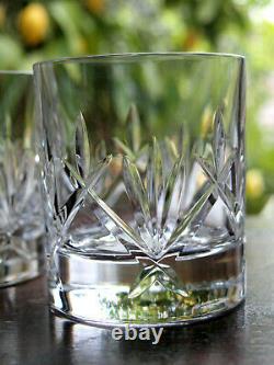 Waterford Crystal NIGHTFALL Whiskey Tumbler Pair Double Old Fashioned