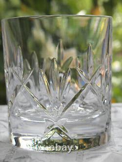Waterford Crystal NIGHTFALL Whiskey Tumbler Pair Double Old Fashioned Mint