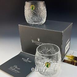 Waterford Crystal New SEAHORSE DOF Double Old Fashioned Pair Ireland Made NIB