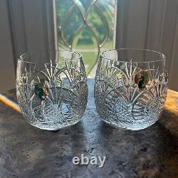 Waterford Crystal New SEAHORSE DOF Double Old Fashioned Pair Ireland Made NIB