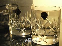 Waterford Crystal Nightfall Whiskey Tumbler Pair Double Old Fashioned New in Box