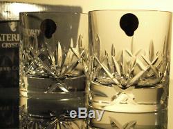 Waterford Crystal Nightfall Whiskey Tumbler Pair Double Old Fashioned New in Box
