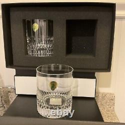 Waterford Crystal OGHAM LOVE Double Old Fashioned Glass Pair 2Pc 12oz Ea BNWB