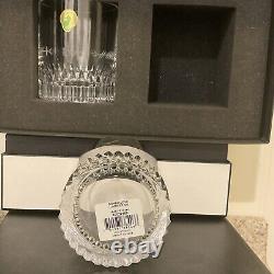 Waterford Crystal OGHAM LOVE Double Old Fashioned Glass Pair 2Pc 12oz Ea BNWB