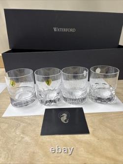 Waterford Crystal Ogham Set Of 4 Tumblers Double Old Fashioned Never Used
