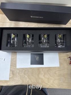 Waterford Crystal Ogham Set Of 4 Tumblers Double Old Fashioned Never Used