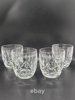 Waterford Crystal Old Fashioned KILDARE Tumbler Glasses 9oz Set Of 4 Heavy