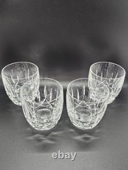 Waterford Crystal Old Fashioned KILDARE Tumbler Glasses 9oz Set Of 4 Heavy