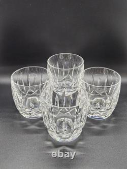 Waterford Crystal Old Fashioned KILDARE Tumbler Glasses 9oz Set Of 4 Heavy