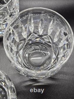 Waterford Crystal Old Fashioned KILDARE Tumbler Glasses 9oz Set Of 4 Heavy
