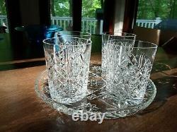 Waterford Crystal PGA Michelob Kingsmill VA Double Old Fashioned Whisky Tumblers