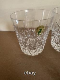 Waterford Crystal Pattern of the Sea Double Old Fashioned Glass Set of 6