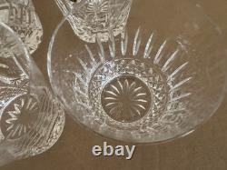 Waterford Crystal Pattern of the Sea Double Old Fashioned Glass Set of 6
