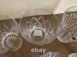 Waterford Crystal Pattern of the Sea Double Old Fashioned Glass Set of 6