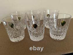 Waterford Crystal Pattern of the Sea Double Old Fashioned Glass Set of 6
