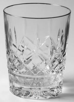 Waterford Crystal Platinum Lismore Tall Double Old Fashioned Glass 2648753