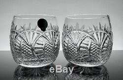 Waterford Crystal Rare Seahorse Pattern Double Old Fashioned